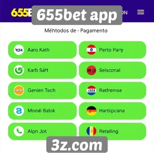 Métodos de pagamento suportados pelo 655bet app